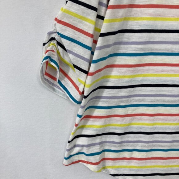 New Lane Bryant Top size 18/20 Colorful Striped Stretch Knit Comfy Pullover - Picture 2 of 8